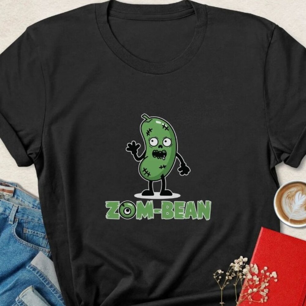 Funny Zom-Bean Halloween Vegan T-Shirt